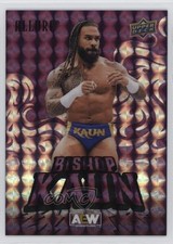 2024 Upper Deck Allure AEW Purple Diamond /10 Bishop Kaun #93