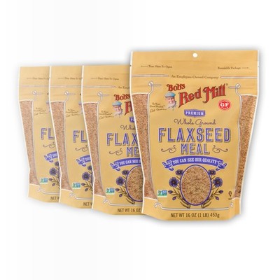 Flaxseed Meal, 16oz (Pack of 4) - Non GMO, Vegan, Paleo Friendly, Keto Friend...