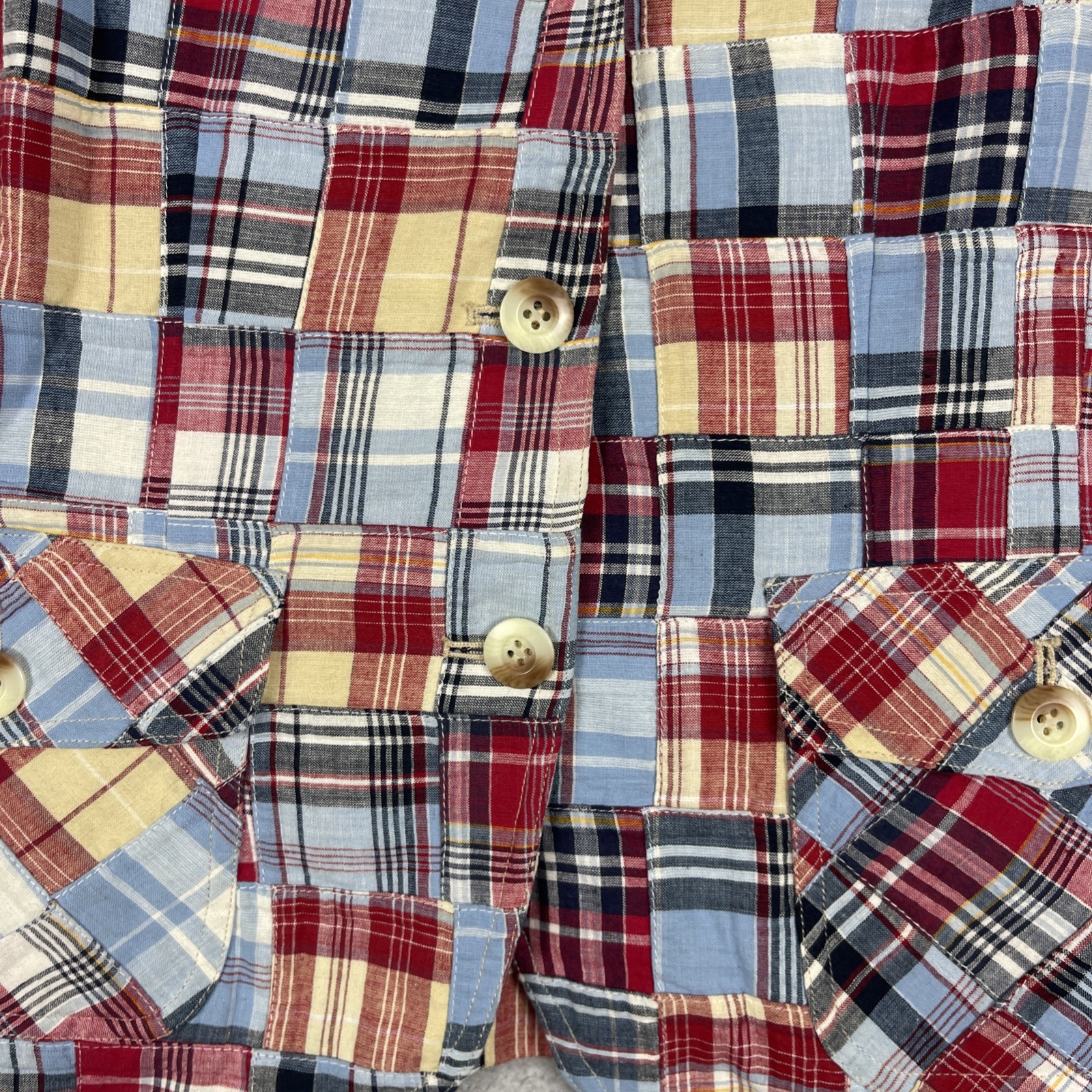 Pendleton Madras Patchwork Plaid Blazer Womens M … - image 4