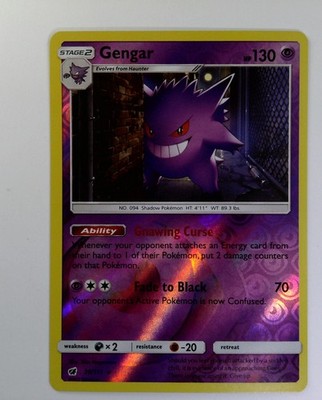 Gengar 38/111 - Crimson Invasion - Pokmon TCG - Holo and Reverse Holo LP 38/11