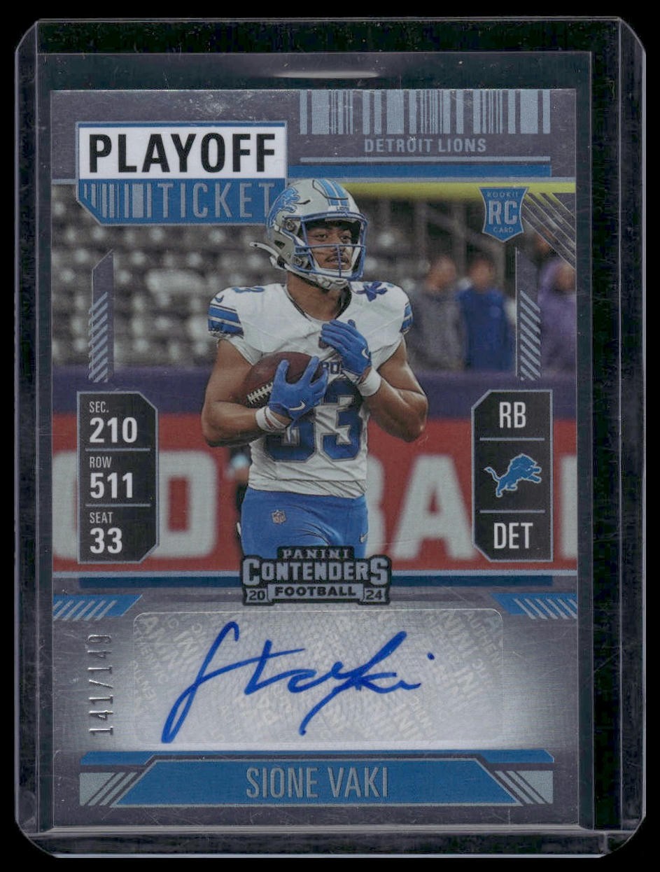 2024 Panini Contenders #285 Sione Vaki Playoff Ticket #/149