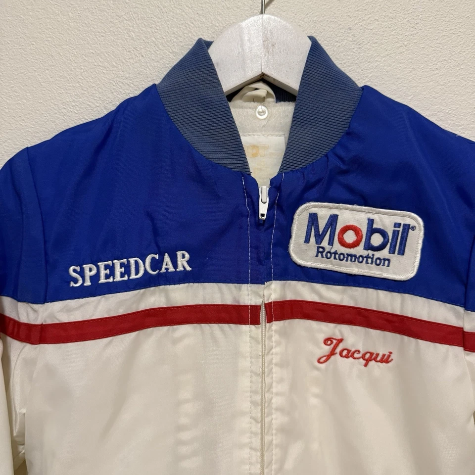 Chaqueta de carreras HDT Mobil Rotomotion de colección de los años 80 pequeña para mujer - rara automovilística Foto 2 de 4