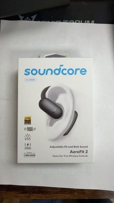 Anker Soundcore AeroFit 2 Open-Ear True Wireless Bluetooth Earbuds Black