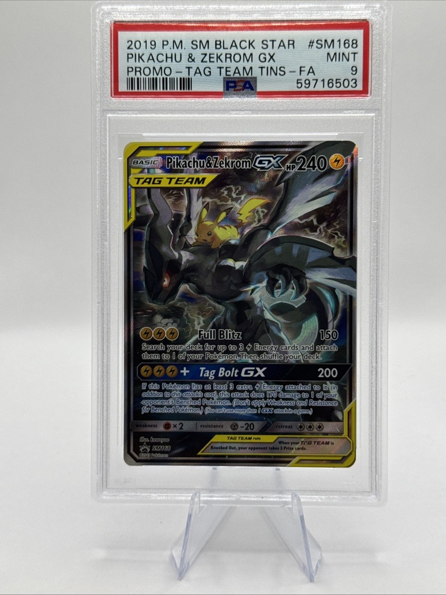 ポケモンカードゲーム Pikachu & Zekrom GX #SM168 GEM MT 10 Pikachu & Zekrom GX SM168 Sm Holo Tag Team Tin Promo Full Art | eBay