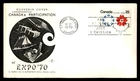 Mayfairstamps Canada FDC 1970 Japan Expo Canada Participation First Day Cover aa