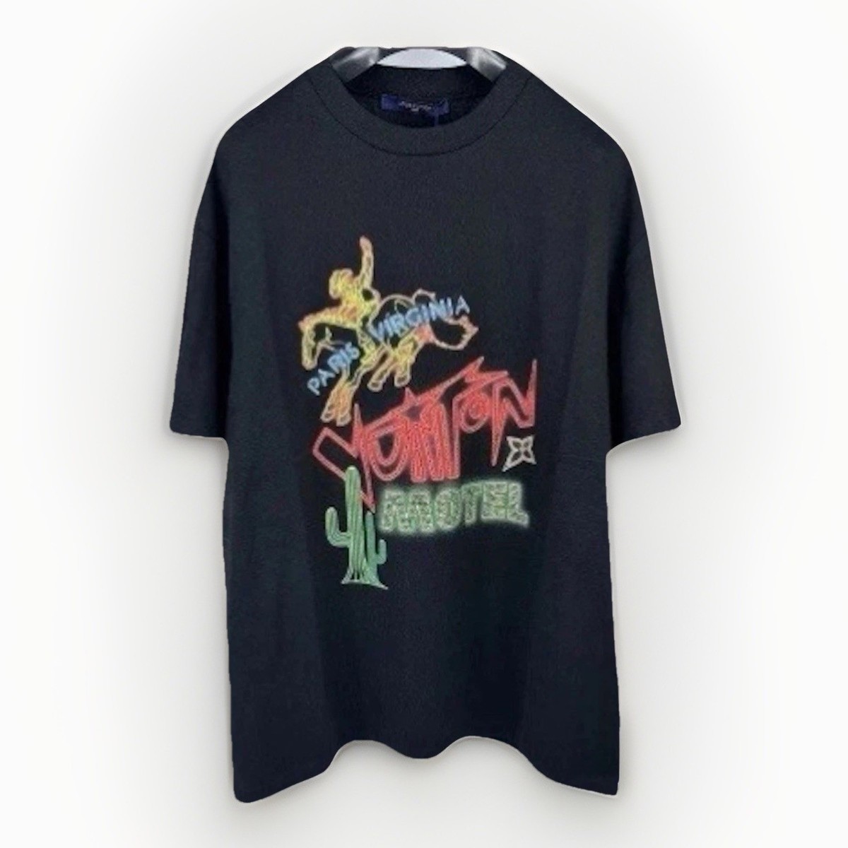 Louis Vuitton - Vuitton Motel Strass Graphic Print T-Shirt 1AFXNI