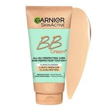 Garnier SkinActive BB Cream Hyaluronic Acid + Aloe Vera, Light to Medium