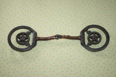 CLASSIC EQUINE D-Ring HORSE BIT Gist Silver Star COPPER Twisted