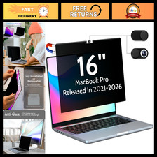 16" Magnetic Privacy Screen Filter for MacBook Pro 2021-2026, Anti-Glare, Blue L