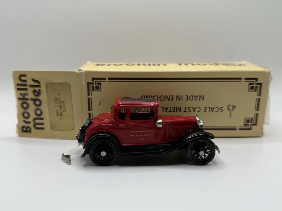Brooklin BRK.5 1930 Ford Modelo A Prevención de Incendios, Nueva Orleans 1:43 Rojo Brk5 Foto 2 de 4