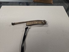 Working STERLING SILVER Antique Bosun Whistle Boatswain Nautical  Vintage