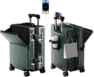 Zipperless 20'' Expandable Hard Shell Carry-On with Smooth Spinner Wheels