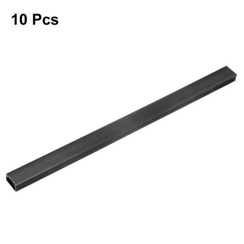 10pcs Cord Hider Wall 15inx0.94inx0.55in Cable Cover Adhesive Wire Hider,Black - Photo 3/7