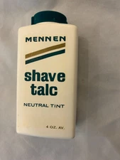 1960’s-70’s Mennen Shave Talc Neutral Tint 4 oz.