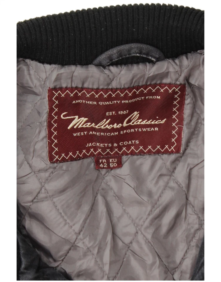 Chaqueta militar MARLBORO CLASSICS para hombre EU 50 grande azul marino algodón BI03 Foto 3 de 3