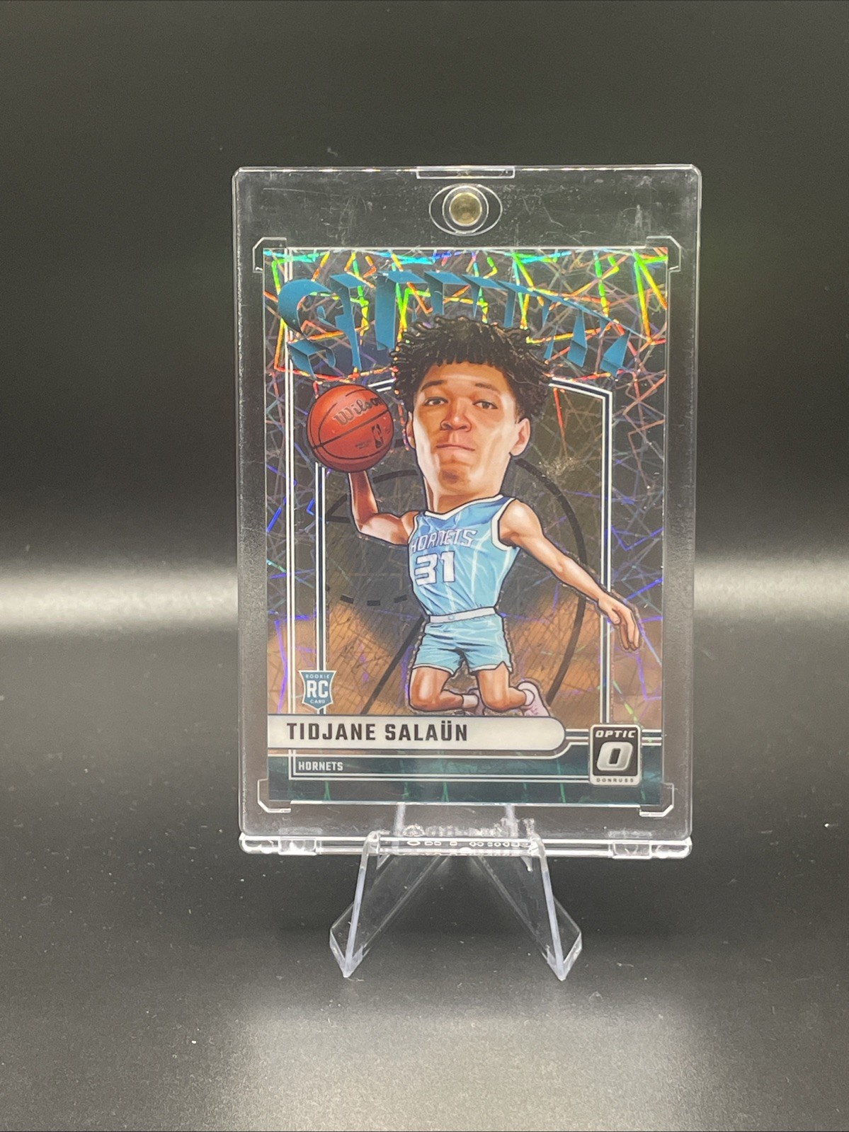 2024-25 Donruss Optic #19 Tidjane Salaun Rookie Slammy! Case Hit SSP RC