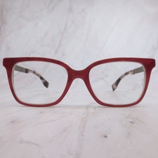 Fendi FF 0077 Red Gold Cat Eye Eyeglasses Frames Italy 50-17-140 Womens
