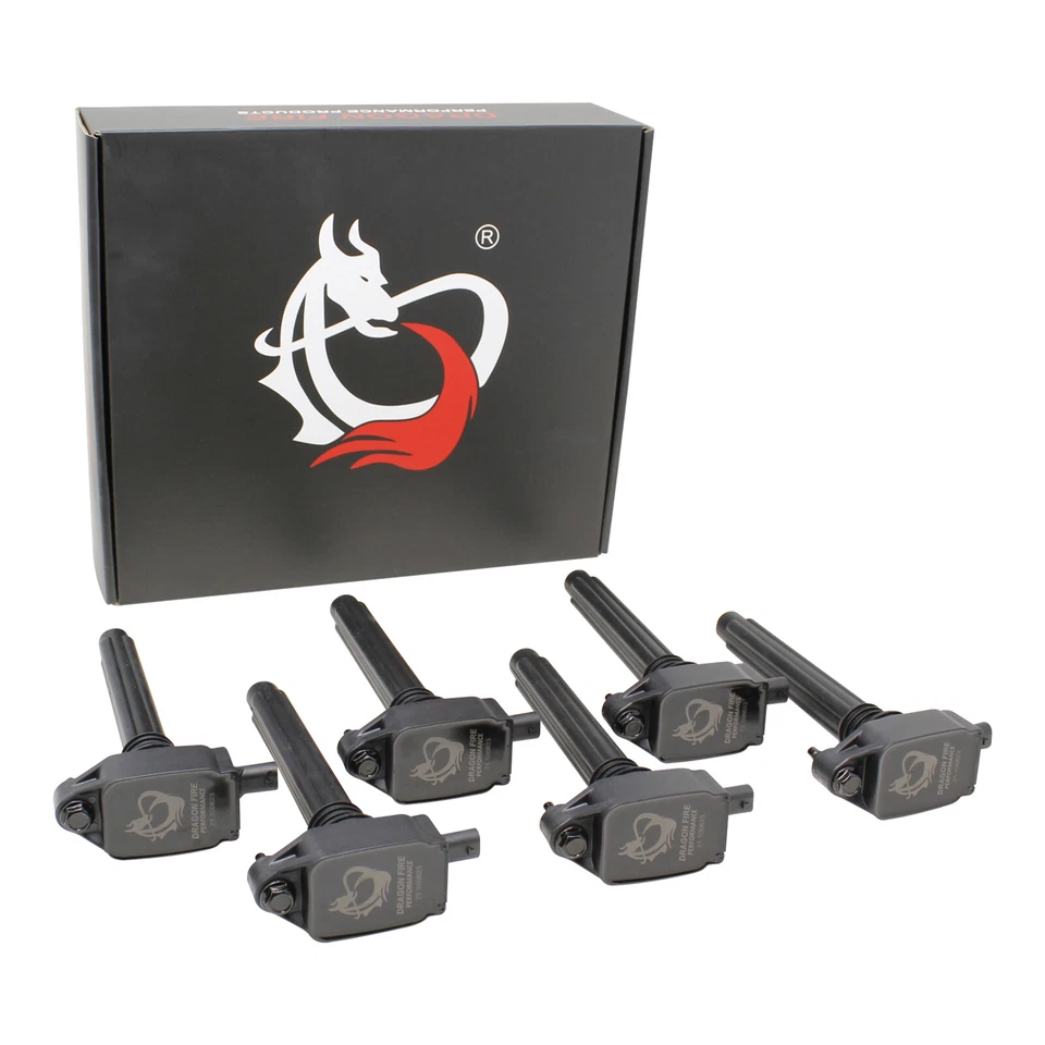 DRAGON FIRE 6 Bobinas de Ignição 11-21 Dodge Charger Durango Grand Caravan Ram 3.6L - Imagem 2 de 4