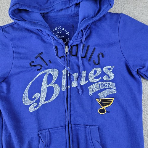 St Louis Blues Hoodie Damen mittelblau NHL Hockey C3 for Her by Alyssa Milano - Bild 3 von 10