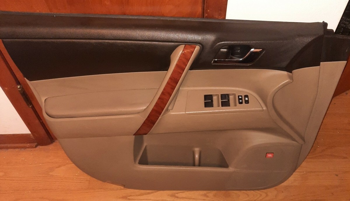 2008-2013 TOYOTA HIGHLANDER LIMITED LEFT DRIVER FRONT DOOR TRIM