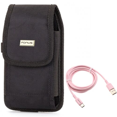 For Samsung Galaxy S24 Ultra/Plus - Case Belt Clip w 6ft USB-C Cable Swivel - 第 1/7 張圖片