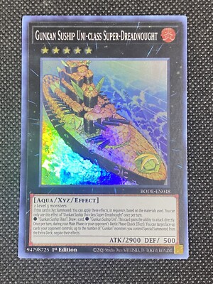 dreadnought deck yugioh YuGiOh! Gunkan Suship Uni-Class Super-Dreadnought BODE-EN048 Super Rare 1st  NM