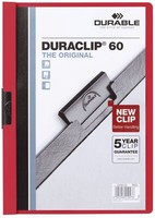 Durable 2209 03 Klemm-Mappe Duraclip® 60, Din A4, Rot
