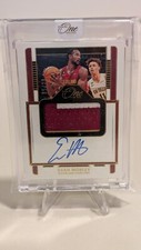 2022 Panini One And One Evan Mobley GAME USED 3-Color Patch Autograph (#5/10)  