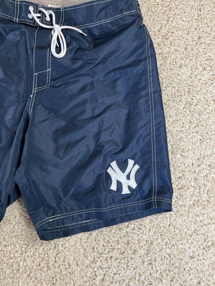New York Yankees Shorts Mens Size 2XL MLB Genuine Merchandise Blue Swim