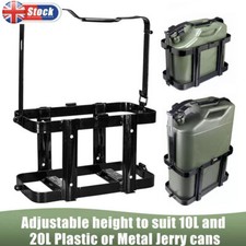 10L/20L UNIVERSAL LOCKABLE JERRY CAN HOLDER FUEL TANK BASKET MOUNT RACK BRACKET