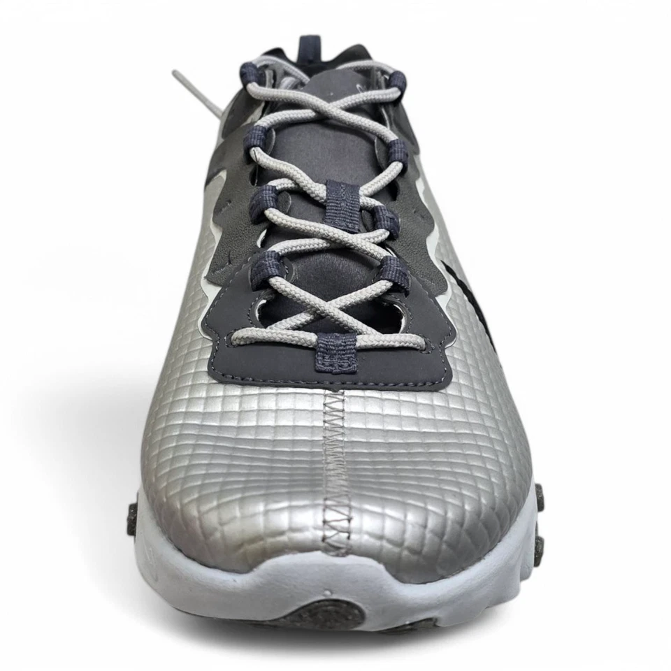 Nike React Element 55 Quilted Grid White Trainers (CI3835 001) - Image 3 of 4