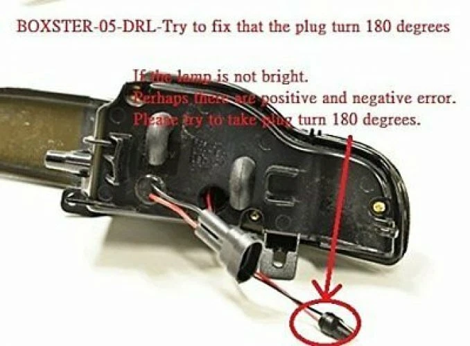 Luz de circulación diurna LED luz antiniebla lámpara de parachoques transparente para Boxster 987 2005~2008 Foto 3 de 4