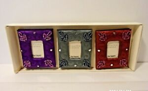 Details about   Pier 1 Imports 3 Cute Picture Frames Red/Gold/Purple New NOS Discontinued 1.5"