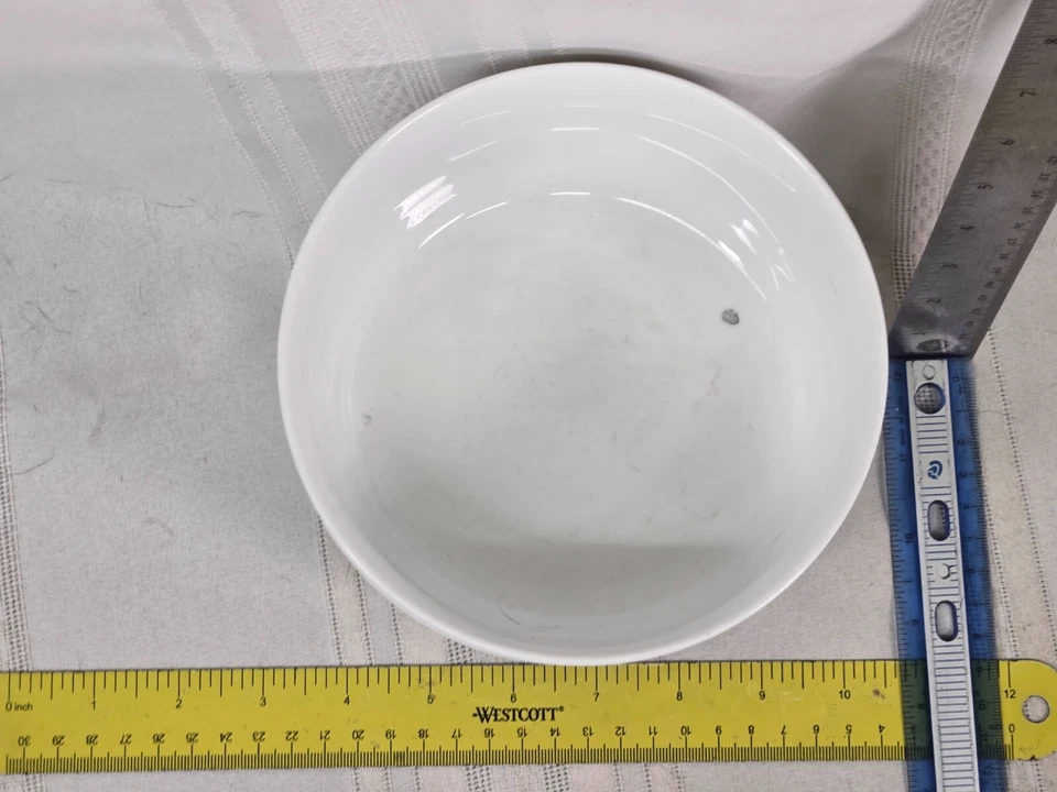 "Juego de 3 tazones de sopa de cereal de 6"" blanco tono cajón y barril Aaron Probyn" Foto 2 de 4