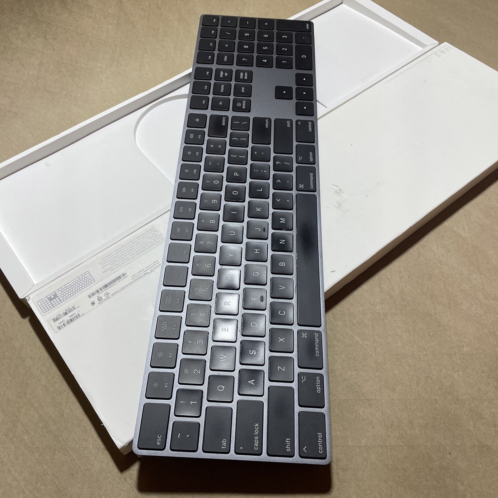 Apple - Magic Keyboard with Numeric Keypad - Space Gray MRMH2LL/A &nbsp;Model A1843 A