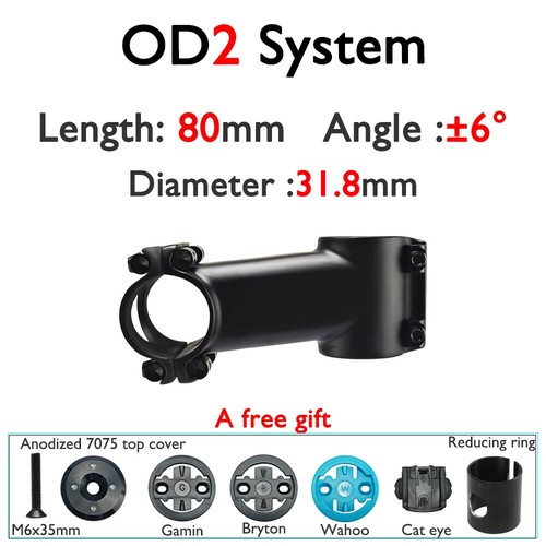 Road / Mountain Bike Carbon Stem 6° 12° 17° 60-120mm Fork Clamp Diameter 31.8mm - Picture 12 of 48