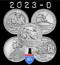2023-D American Women Series Quarters UNCIRCULATED 5 Coin Set (BU)