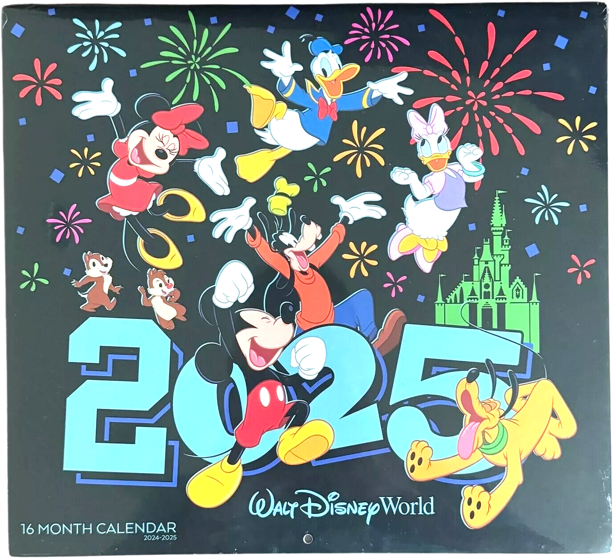 16ヶ月カレンダー　2024-2025 フロリダディズニーワールド　新品未開封 Disney Calendar - 2024 to 2025 Walt Disney World - 16 Month