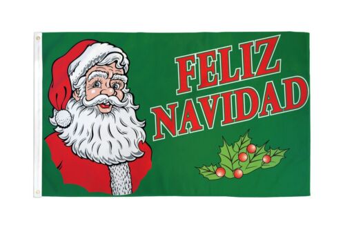 3x5 Feliz Navidad Christmas Holiday Decoration Banner Party Pennant New - Afbeelding 1 van 1