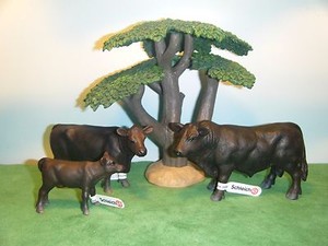 schleich black angus cow