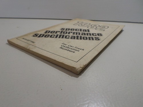 Ford 1982 manual de especificaciones de rendimiento especial - Imagen 2 de 6