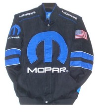 Authentic Mopar Racing Embroidered Cotton Jacket JH Design Black Blue Generic