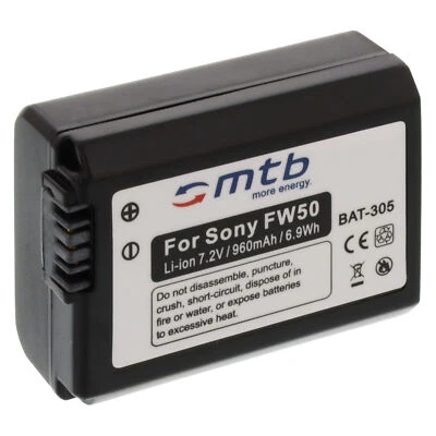 MTB MORE ENERGY Batería compatible para Sony NEX3 NEX3A NEX3D NEX3K NEX5 NEX5A NEX5D NEX5H NEX5K