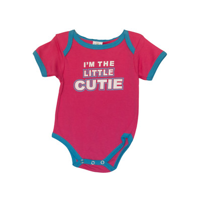 Teddy Boom I'm The Little Cutie Girls One Piece 6-9 Mo New 