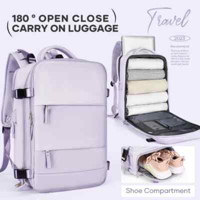 backpack with wet compartment laptop sleeve Full Opening Travel Hand Luggage Pocket Built with durable BANGE Anti-Theft Vacuum Compression Backpacks