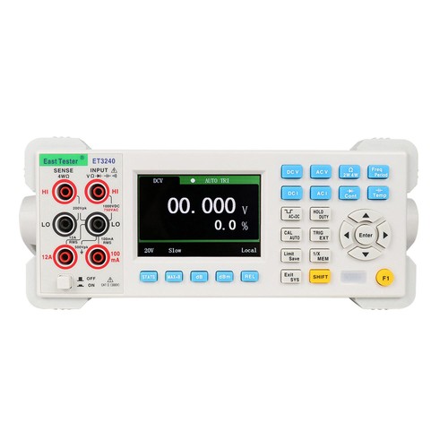 TRMS Benchtop Multimeter 4 1/2 Digital Dual-Display USB OHM Temp Tester ET3240