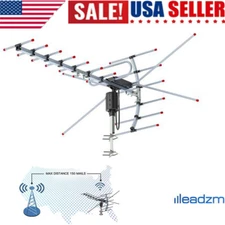 Leadzm TA-001 Outdoor Open TV Antenna Digital Signal Antenna UHF VHF 110 Miles