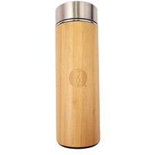 Bamboo Stainless Weight Watchers Drinking Travel Mug 12 Oz Insulated