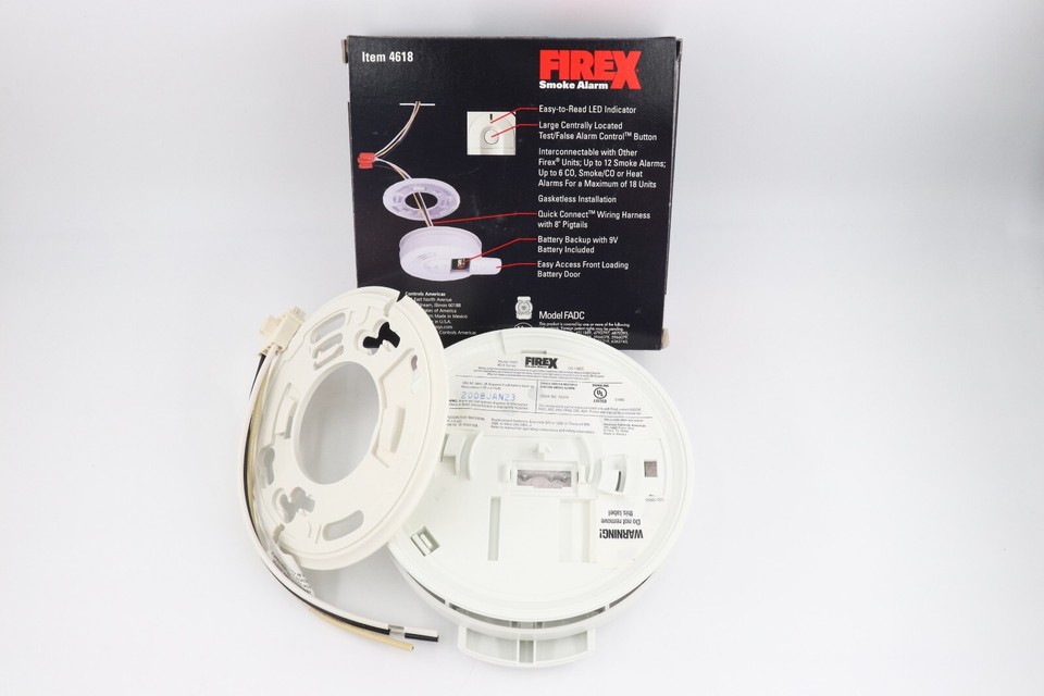 FIREX 4618 120V AC DIRECT WIRE W/ BATTERY BACK UP