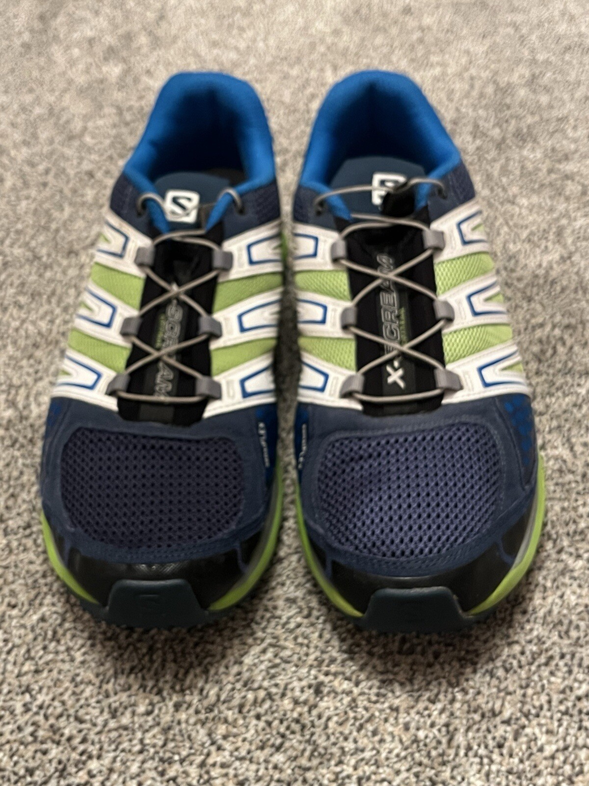 Scarpe da trail Salomon X Scream City da uomo taglia 10 5 Boa Cable verde blu